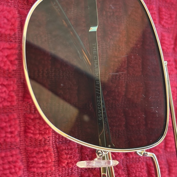 Le Specs The Charmer in Gold & Khaki Mono sunglasses main image 6